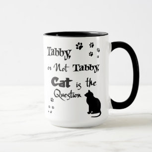 Gato malhado ou não caneca do amante do gato de