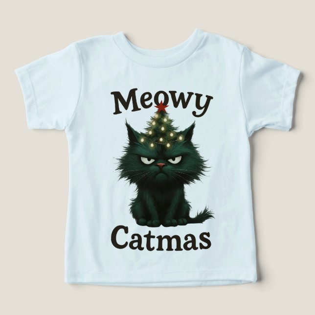 Gato Meowy Catmas Mal-humorado (Design frontal)