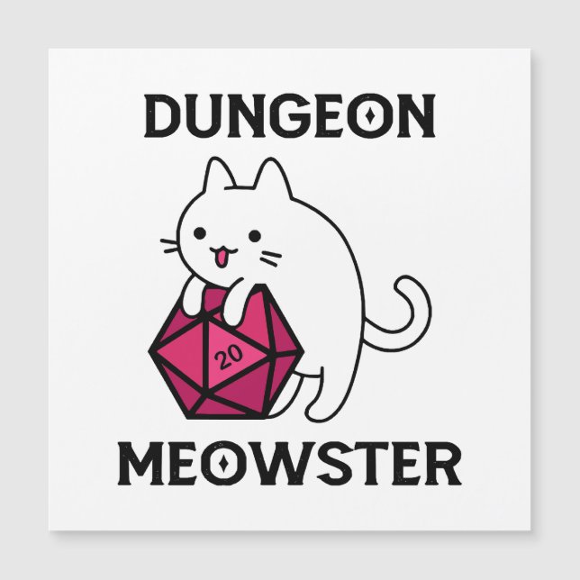 Gato Mestre de Masmorra Divertido (Frente)