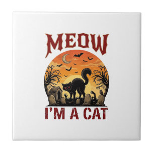 Gato Miau Halloween Preto Cemitério_1