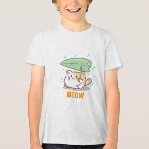 gato miou na chuva em uma design incrível