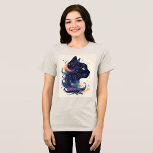Gato Místico em Redemoinhos Artísticos Vibrantes e