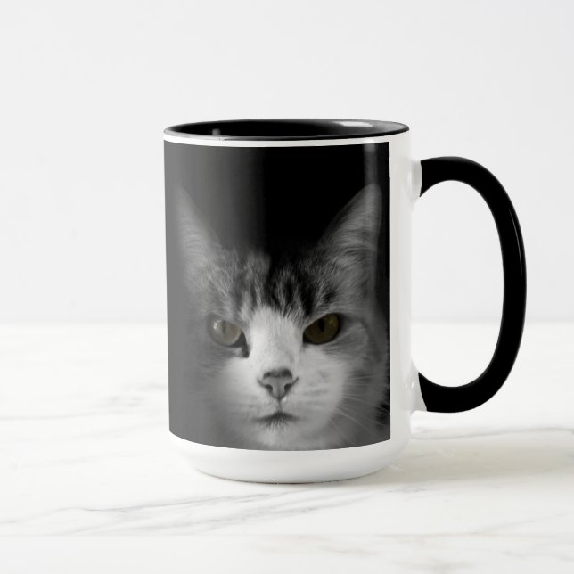 Gato na caneca preta (Direita)