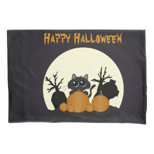 Gato Negro Bonito de Halloween Spooky