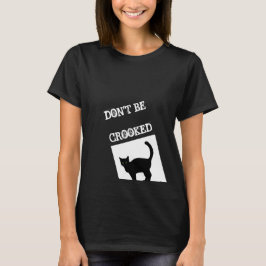 Gato negro cita camiseta torta negra de mulheres