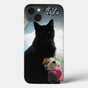 Gato Negro e capas de iphone de Cascata de Cachorr