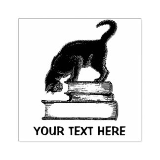 Gato Negro no Livro Carimbo de Borracha