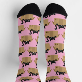 Gato numa caixa design de animais de raça branca