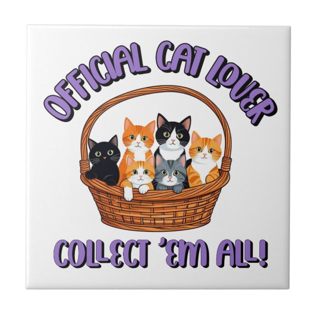 Gato Oficial Lover - Coletar "Em Todos" (Frente)