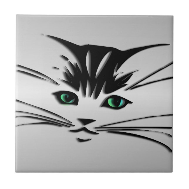 Gato Olhado Verde (Frente)