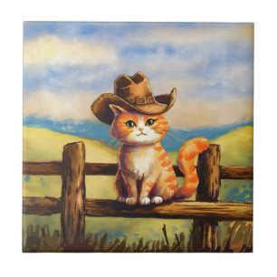 Gato Pai Pintado à Aquarela