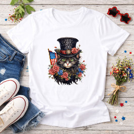 Gato Patriótico Estrelado