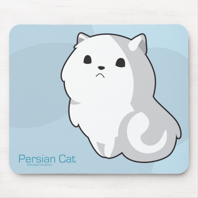 Gato persa Mousepad (Frente)