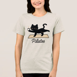 Gato Pilates – Gata Preta com Café