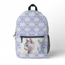 Gato pintado de azul galáxia infantil,