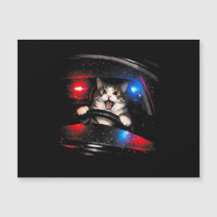 Gato Polícia Engraçado Dirigindo Carro Meme de Gat