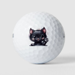 Gato Preto Adorável Kawaii