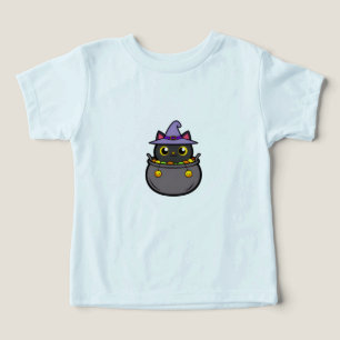 Gato preto bonito na arte vetorial do Chapéu das B