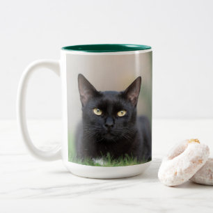 gato preto - caneca de café