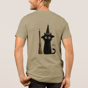 Gato Preto Caprichoso Feliz Halloween