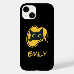 Gato Preto de Pequim: Design Feliz Olhos Verdes Gr