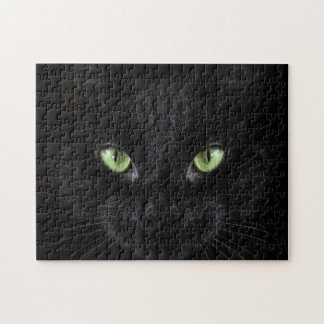 Gato Preto Difícil Quebra-Cabeça de 252 Peças (Horizontal)
