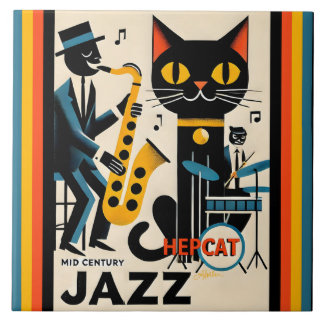Gato Preto do Gato Preto da Idade do Jazz do meio 