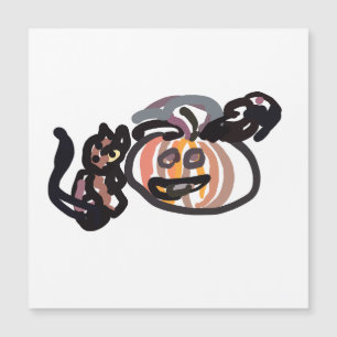 gato preto e corvo de Halloween