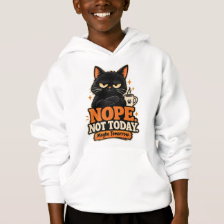 Gato Preto Engraçado Não Hoje Talvez Amanhã