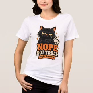 Gato Preto Engraçado Não Hoje Talvez Amanhã