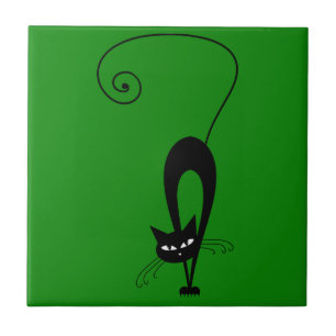 Gato preto engraçado subtil felino