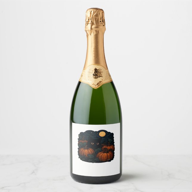 Gato Preto na Camisa-T Clássica do Patch (Frente)