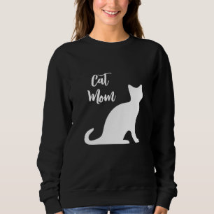 Gato preto Suéter de mãe para mulheres