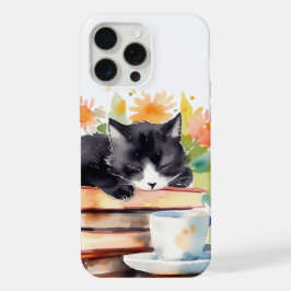 Gato Relaxado e Aconchegante em Aquarela