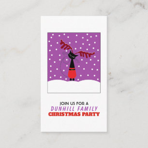 Gato Rena, Convite para Bilhete de Festa de Natal