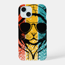 Gato Retro Legal com Óculos de Sol