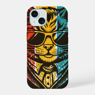 Gato Retro Legal com Óculos de Sol