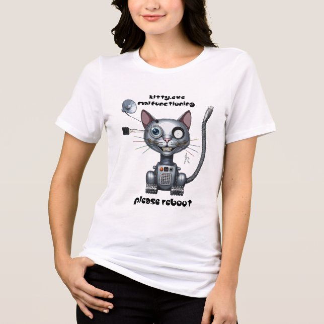 Gato Robô Engraçado (Frente)