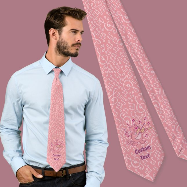 Gato Rosa com Gravata de Violino (Criador carregado)