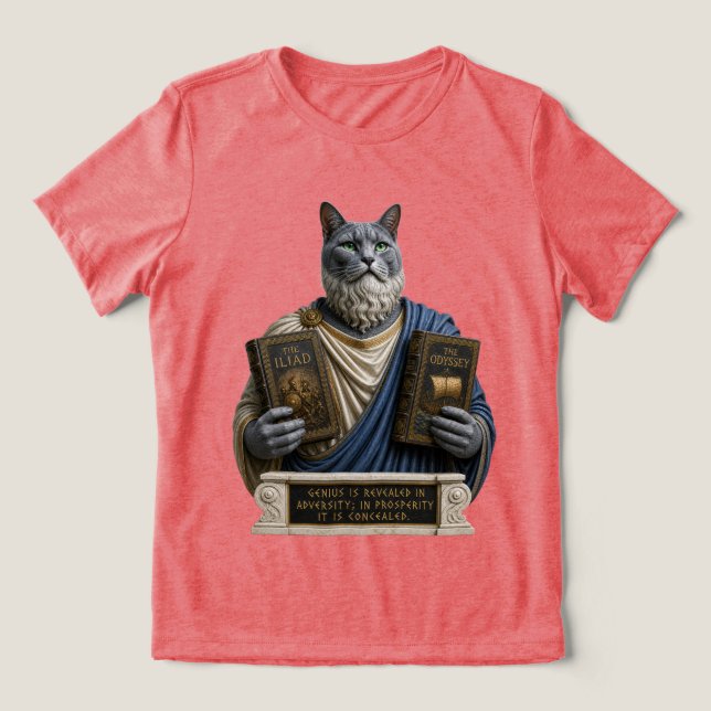 Gato Russo Azul Homérico (Design frontal)