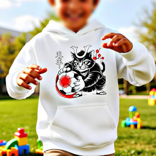 Gato Samurai Artístico Japão Futebol para fã de fu