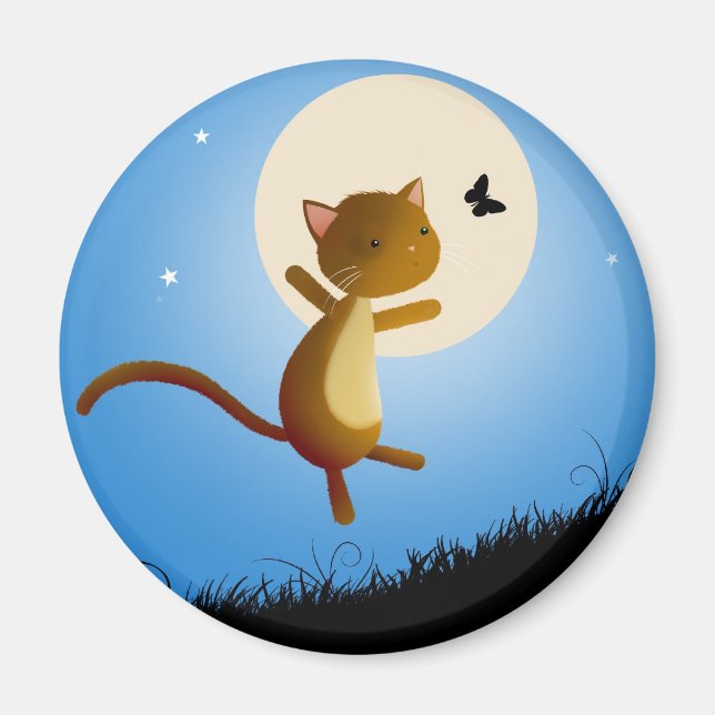 gato segue seus sonhos - imã (Frente)