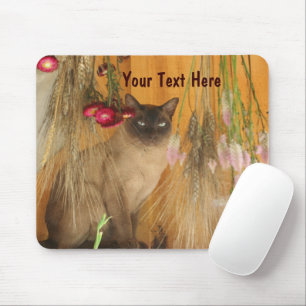 Gato Siamês Possuindo Fotografia Animal Mousepad 