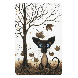 Gato Siamese pelo ímã do outono de BiHrLe