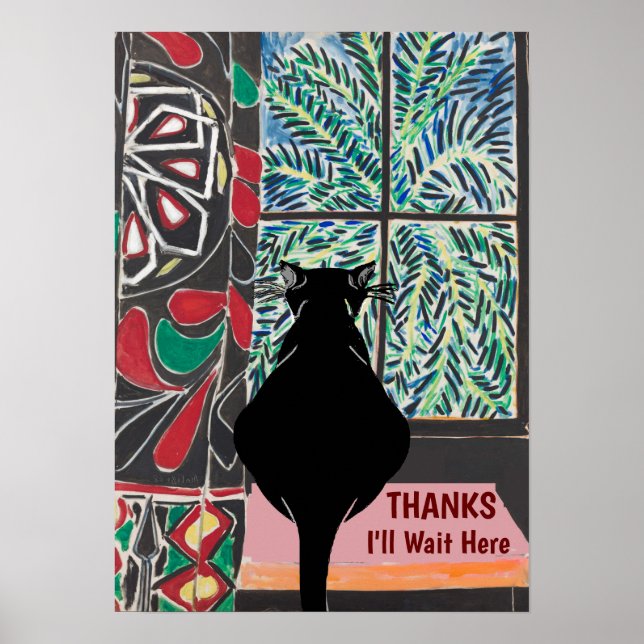 Gato sob a janela, após Poster Matisse (Frente)