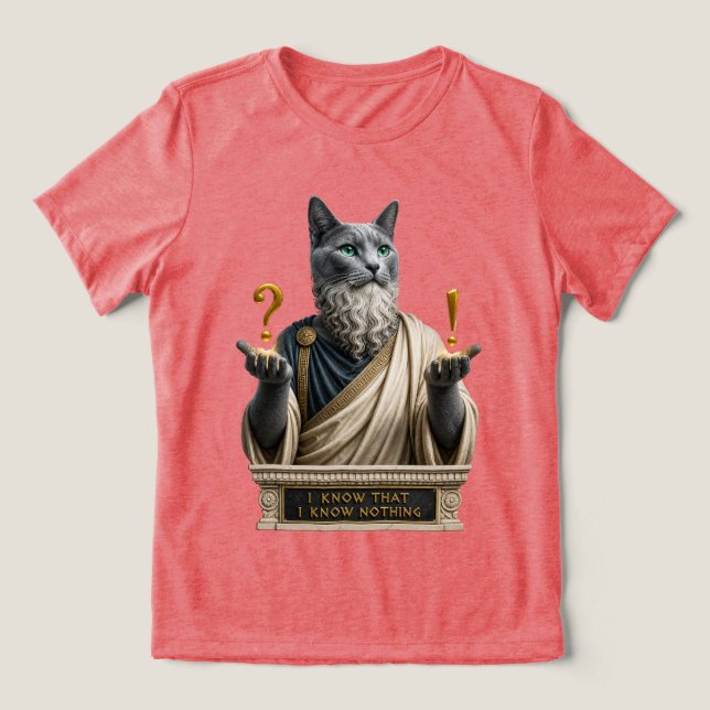 Gato Socrates Azul Russo (Design frontal)