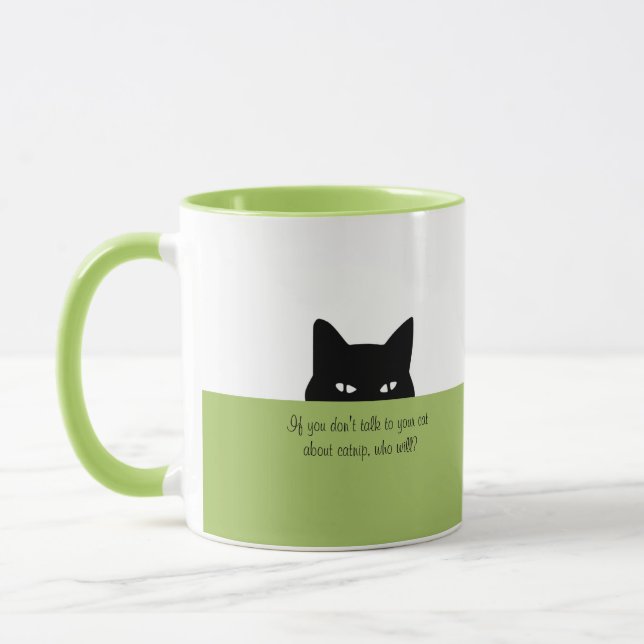 Gato Sorrateiro Caneca para Conversar com seu Gato (Esquerda)