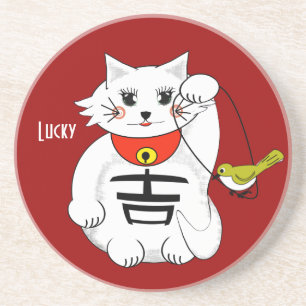 Gato Sortudo Maneki Neko - Beckoning.. porta-copos
