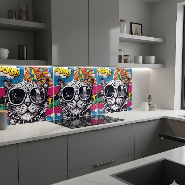 Gato Steampunk legal com óculos de sol - Comic ret (Criador carregado)