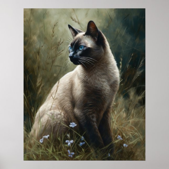 Gato Tonkinês Gato-Impressão Poster (Frente)